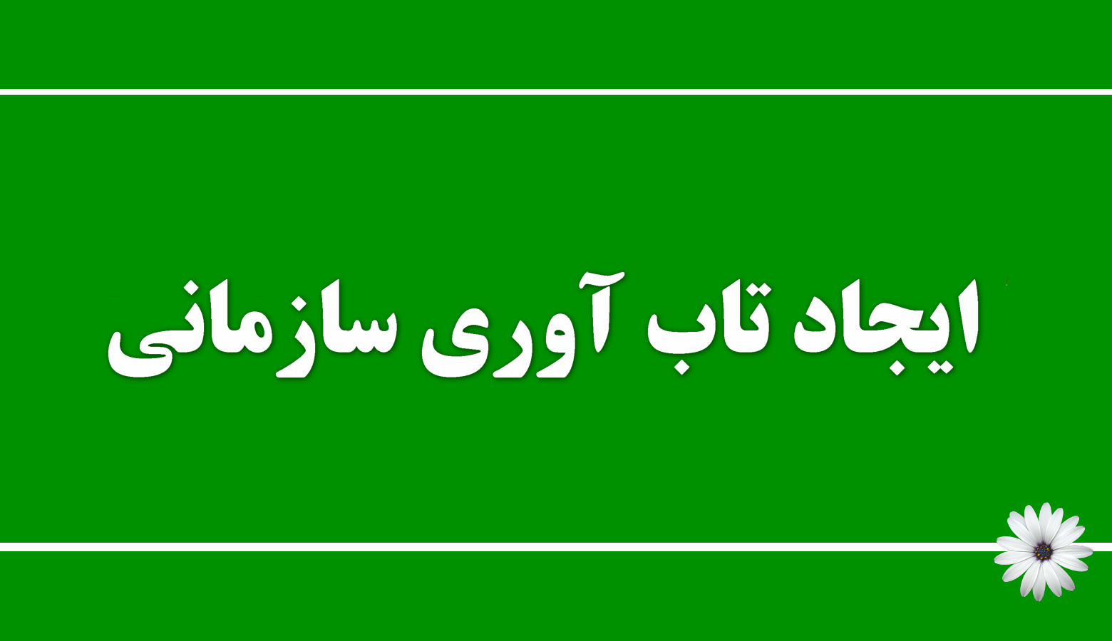 ایجاد تاب آوری سازمانی