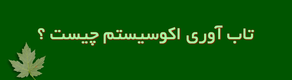 تاب‌آوری اکوسیستم