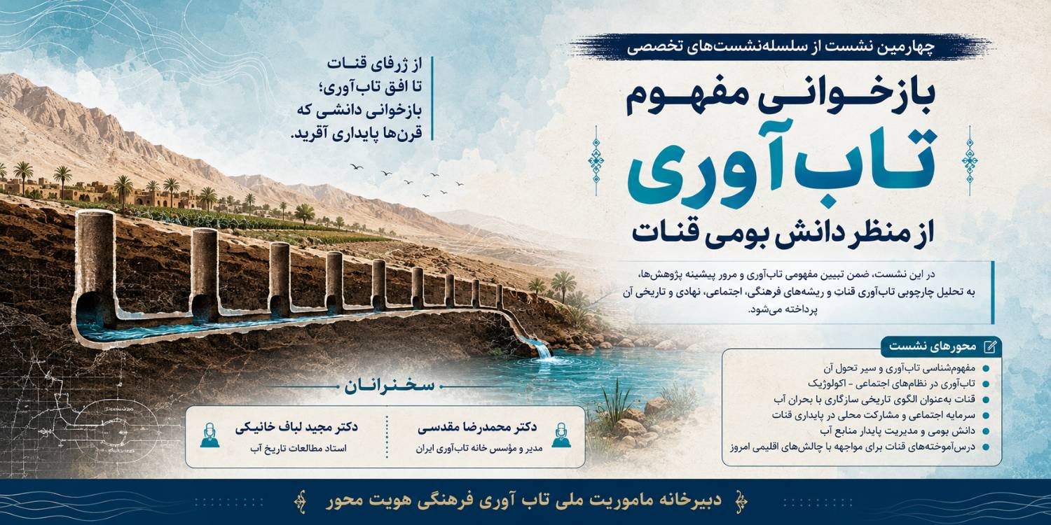 بازخوانی مفهوم تاب‌آوری از منظر دانش بومی قنات